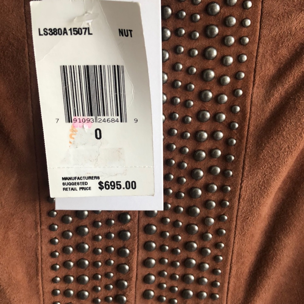 Elizabeth and James suede riva skirt with studs 0 - Picture 4 of 5